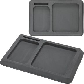 2 Pcs EVA Foam Boat Dash Pad 2 Compartment Cell Phone Boat Dash Accessory Boat Phone Holder Adhesive Backing Boat Dash Organizer for Sea Marine Fishing Boating Center Deck Tool Accessories in Kuwait