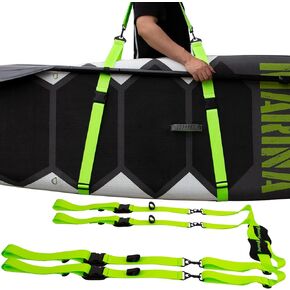 حامل لوح التجديف قطعة واحدة/قطعتين من Rosefray، حزام حمل لوح التجديف SUP - ملحقات حمل اللوح الطويل والزورق والكاياك مع حمالة كتف مبطنة، أسود/أخضر/أزرق/وردي/أرجواني in Kuwait