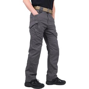 FEDTOSING Tactical Pants for Men with 9 Pockets Cotton Cargo Work Military Trousers Stretch Hiking Combat Rip-Stop Pants