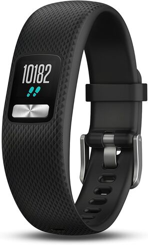 جهاز تعقب النشاط Garmin vívofit 4 مع عمر بطارية يزيد عن عام وشاشة ملونة. صغير/متوسط، أسود. 010-01847-00، 0.61 بوصة in Kuwait