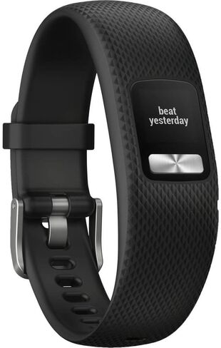 جهاز تعقب النشاط Garmin vívofit 4 مع عمر بطارية يزيد عن عام وشاشة ملونة. صغير/متوسط، أسود. 010-01847-00، 0.61 بوصة in Kuwait