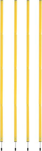 اعمدة تدريب الرشاقة من فريبوتا، ثابتة او قابلة للتعديل (40-75 انش)، معدات تدريب السرعة والرشاقة للرياضات الخارجية واللياقة البدنية 4 قطع. in Kuwait