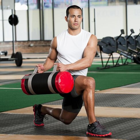 Lifeline Fitness Heavy Duty Combat Bag - Multiple Weight Options - Weighted Sandbag for Gym, Home, and Workout Equipment - Multiple Handles for Curl, Press, and Other Exercises in Saudi Arabia