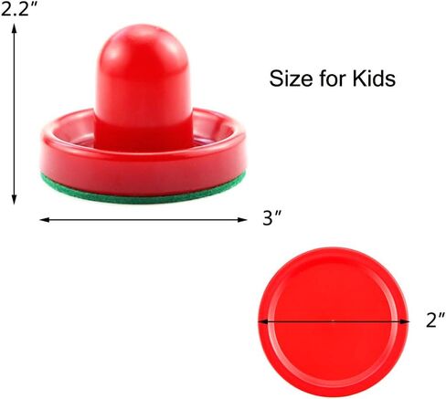 Bignc Light Weight Air Hockey Pushers Red Replacement Pucks (4 Striker, 8 Puck) in Kuwait