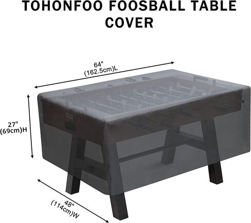 توهونفو غطاء طاولة كرة القدم من فوس بول، غطاء طاولة كرة القدم للاستخدام في الاماكن المغلقة والمفتوحة، شديد التحمل ومقاوم للماء من قماش اوكسفورد 210D لحماية طاولة الالعاب in Kuwait