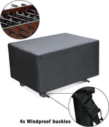 توهونفو غطاء طاولة كرة القدم من فوس بول، غطاء طاولة كرة القدم للاستخدام في الاماكن المغلقة والمفتوحة، شديد التحمل ومقاوم للماء من قماش اوكسفورد 210D لحماية طاولة الالعاب in Kuwait