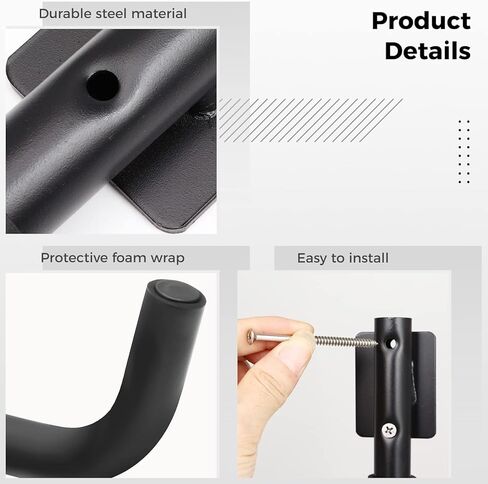 رف لوح مجداف للتخزين من Outgeek Kayak، رف جداري لركوب الأمواج، رف حشو مضاد للخدش للتزلج والتزحلق على الجليد، زوارق لوح التجديف، قارب أسود، رف تخزين مجداف للأماكن الداخلية والخارجية in Kuwait