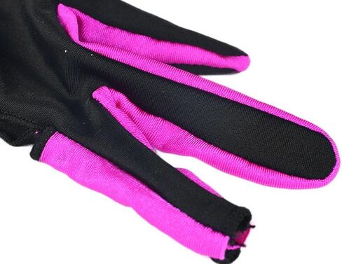 Anser M050912 Man Woman Elastic 3 Fingers Show Gloves for Billiard Shooters Carom Pool Snooker Cue Sport - Wear on The Right or Left Hand 1PCS (Pink, M) in Kuwait