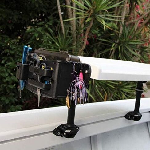RAILBLAZA Black Tackle Caddy Boat Organizer System for Gunnel Track Mounts in Saudi Arabia