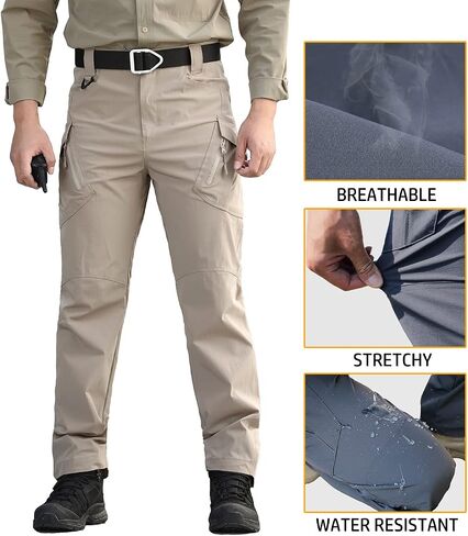 ReFire Gear Men's Quick Dry Tactical Pants Summer Lightweight Outdoor Hiking Cargo Trousers in Saudi Arabia