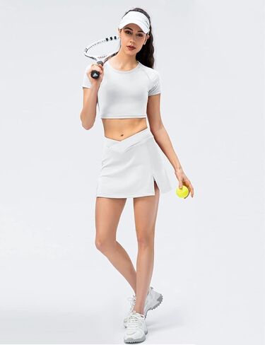 تي شيرتات نسائية رياضية للياقة البدنية وأكمام قصيرة وقمصان قصيرة مضغوطة للجري in Kuwait