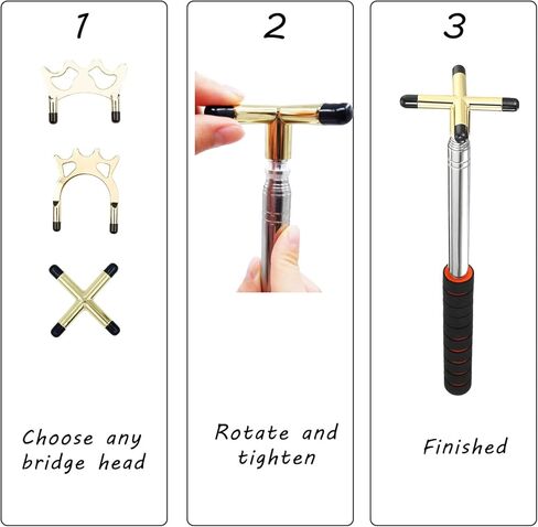 تومي لوبين عصا بلياردو قابلة للسحب مع 3 قطع من راس جسر نحاسي قابل للازالة، طول عصا البلياردو يمتد حتى 12.8-60 انش، ملحق عصا البلياردو لطاولة البلياردو in Kuwait