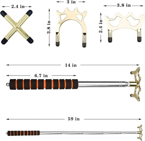 تومي لوبين عصا بلياردو قابلة للسحب مع 3 قطع من راس جسر نحاسي قابل للازالة، طول عصا البلياردو يمتد حتى 12.8-60 انش، ملحق عصا البلياردو لطاولة البلياردو in Kuwait