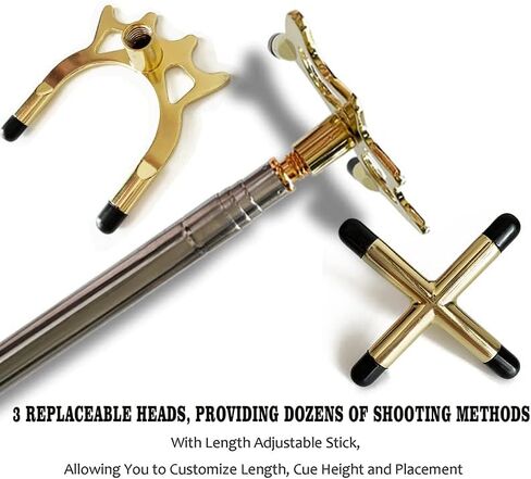 جسر عصا البلياردو القابل للسحب من تاي با مع رأس جسر نحاسي، رأس جسر قابل للاستبدال، ملحقات عصا البلياردو in Kuwait