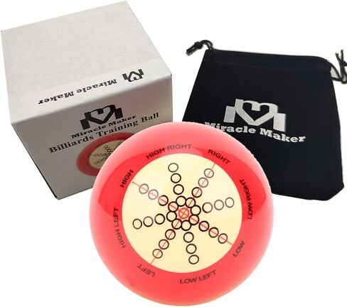ميراكل ميكر كرات البلياردو الكرة تمرين كيو الكرة 2 1/4 "قطر لملحقات البلياردو المبتدئين in Kuwait