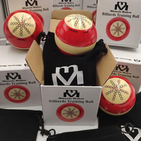 ميراكل ميكر كرات البلياردو الكرة تمرين كيو الكرة 2 1/4 "قطر لملحقات البلياردو المبتدئين in Kuwait