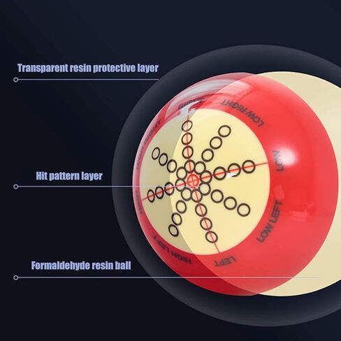 ميراكل ميكر كرات البلياردو الكرة تمرين كيو الكرة 2 1/4 "قطر لملحقات البلياردو المبتدئين in Kuwait