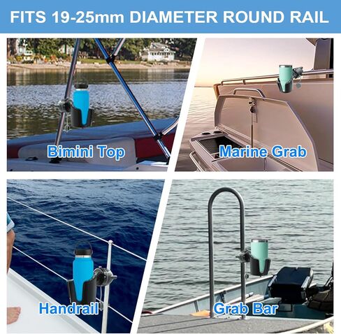 حامل اكواب للمشروبات على شكل قارب من هميومي (عبوة من قطعتين)، حوامل اكواب بحرية للقوارب، لحمل معدات الصيد وزجاجة المياه، مثالي لقارب الصيد وقارب القاروص in Kuwait