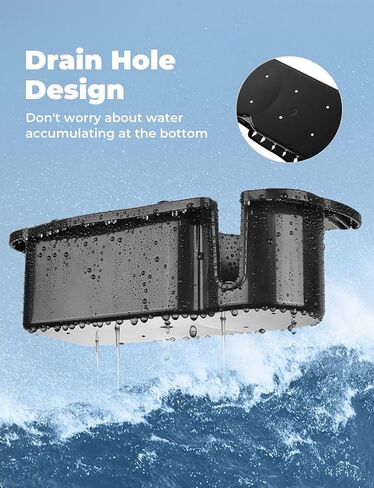 كيميموتو منظم تخزين لحمل اكواب القارب، منظم مقعد بحري لقارب الصيد، علبة تخزين لمقعد القارب تناسب قضيب دائري 1.5 انش - 2 انش، اسود، قطعة واحدة in Kuwait