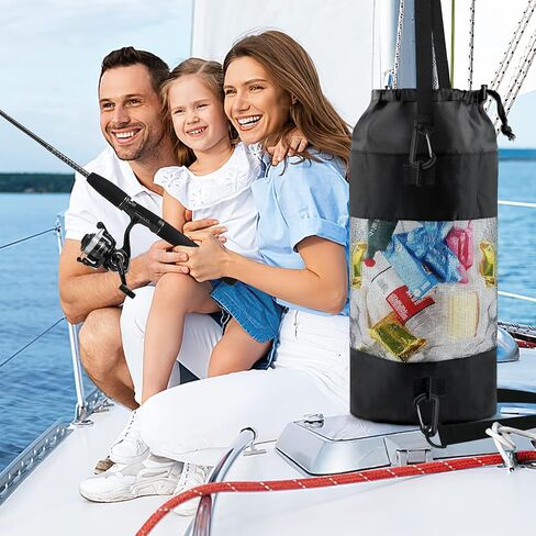 ZOOS 2 حقيبة قمامة القارب، أكياس قمامة محمولة لصائد نفايات القوارب، حقيبة قمامة القارب قابلة لإعادة الاستخدام، حاوية قمامة القارب، حاوية قمامة القارب، حاوية قمامة القارب لتخزين مقصورة الصيد وقوارب الكاياك in Kuwait