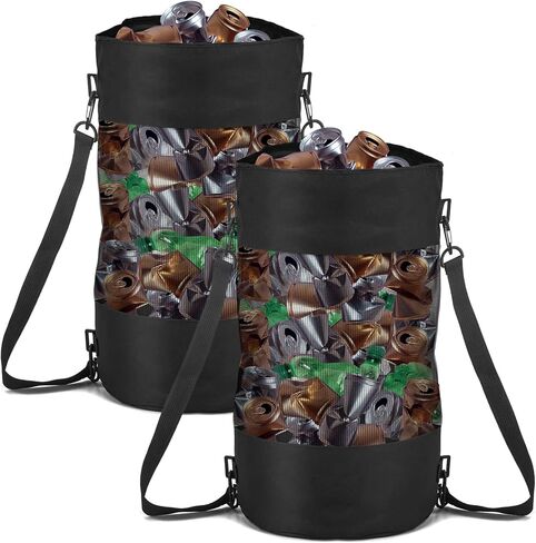 اكياس قمامة للقارب من فاني ويل، عبوة من 2 اكياس قمامة شبكية دائرية متوسطة الحجم، حاوية قمامة لقوارب الصيد البحرية، حاوية قمامة للقارب، حاوية قمامة محمولة لتخزين القارب والكاياك والصيد in Kuwait