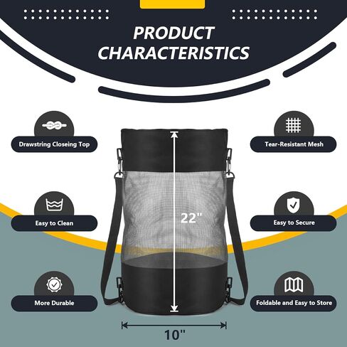 اكياس قمامة للقارب من فاني ويل، عبوة من 2 اكياس قمامة شبكية دائرية متوسطة الحجم، حاوية قمامة لقوارب الصيد البحرية، حاوية قمامة للقارب، حاوية قمامة محمولة لتخزين القارب والكاياك والصيد in Kuwait