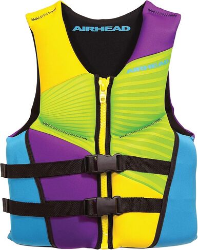 سترة نجاة Airhead Gnar Kwick-Dry Neolite Flex Type III، معتمدة من خفر السواحل الأمريكي، ملاءمة آمنة، مقاسات الشباب/البالغين in Kuwait