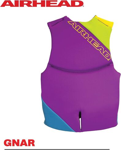 سترة نجاة Airhead Gnar Kwick-Dry Neolite Flex Type III، معتمدة من خفر السواحل الأمريكي، ملاءمة آمنة، مقاسات الشباب/البالغين in Kuwait