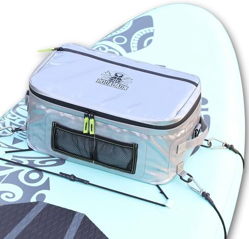 مبرد لوح التجديف | مبرد SUP للوحة التجديف | ملحقات لوح التجديف من مادة مطورة مقاومة للماء | حقيبة تبريد كاياك معزولة بسعة كبيرة | نظام بنجي عالي الجودة متضمن in Kuwait