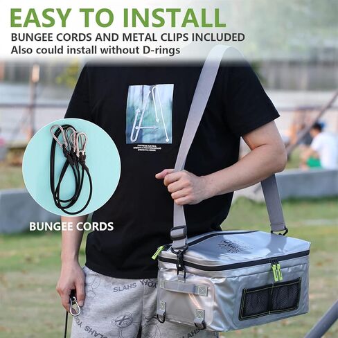 مبرد لوح التجديف | مبرد SUP للوحة التجديف | ملحقات لوح التجديف من مادة مطورة مقاومة للماء | حقيبة تبريد كاياك معزولة بسعة كبيرة | نظام بنجي عالي الجودة متضمن in Kuwait