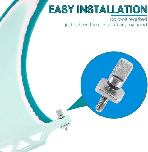 براغي زعانف لوح التزلج من Biaungdo، لا توجد أداة برغي زعنفة من الفولاذ المقاوم للصدأ لألواح التجديف وركوب الأمواج الطويلة ومحولات زعانف SUP وملحقات ركوب الأمواج in Kuwait