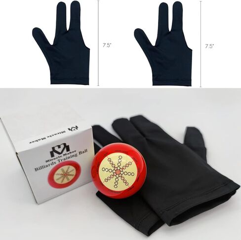 قطعة فنية لتدريب كرة البلياردو كيو من ميراكل ميكر، تستخدم في كرات البلياردو الأمريكية، وقفازين البلياردو in Kuwait