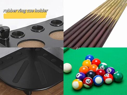 رف البلياردو NP DDANG مع عدادات النتائج - 8 عصي بلياردو و16 حامل كرات - ملحقات طاولة البلياردو in Kuwait