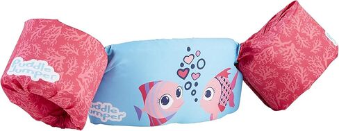 سترة نجاة فاخرة للأطفال من Stearns Original Puddle Jumper، سترة نجاة مريحة للأطفال بوزن 30-50 رطل، سترة نجاة من النوع الثالث معتمدة من USCG لحمام السباحة والشاطئ والقوارب والمزيد in Kuwait