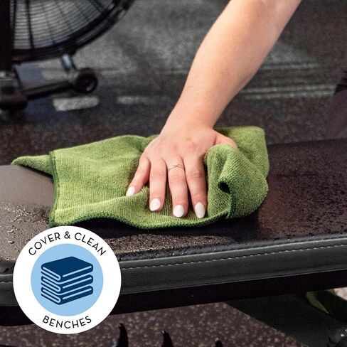 S&T INC. Microfiber Sweat Towel for Gym, Yoga Towel for Home Gym, Workout Towels for Gym Bag, 16 Inch x 27 Inch, 6 Pack in Kuwait