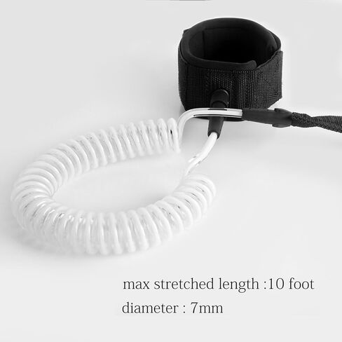 Unigear Premium SUP Leash 10' Coiled Stand Up Paddle Board Surfboard Leash Stay on Board with Waterproof Phone Case/Wallet in Kuwait