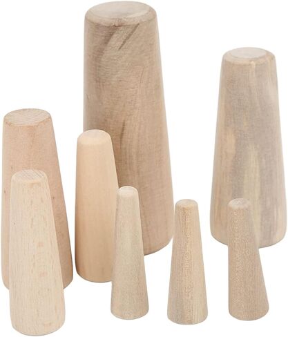 10 قطع من المقابس الخشبية المخروطية المدببة البحرية من خلال هيكل الطوارئ من الخشب الناعم، ومقابس ثقب الجيب، ومقابس خشبية من درجة الطلاء، وسدادة الصرف، مناسبة لليخوت والقوارب وقوارب الصيد in Kuwait