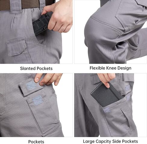 FEDTOSING Tactical Pants for Men with 9 Pockets Cotton Cargo Work Military Trousers Stretch Hiking Combat Rip-Stop Pants in Saudi Arabia