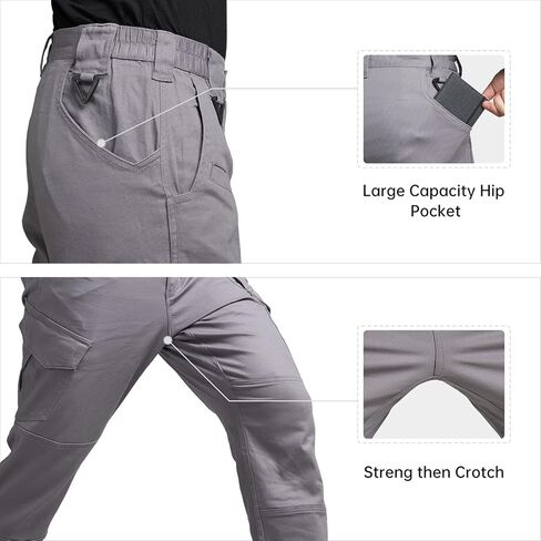 FEDTOSING Tactical Pants for Men with 9 Pockets Cotton Cargo Work Military Trousers Stretch Hiking Combat Rip-Stop Pants in Saudi Arabia