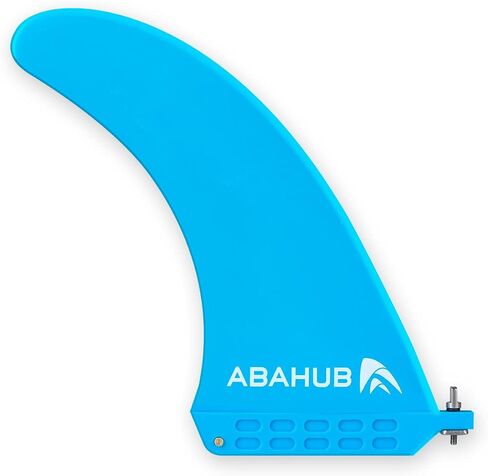 Abahub 8'' SUP Single Center Fin with 1 No Tool Fin Screw, Fiberglass Reinforeced 8 inch SUP Replacement Fins for Surfboard, Stand-up Paddle Board, Longboard, Black/Blue/White in Kuwait