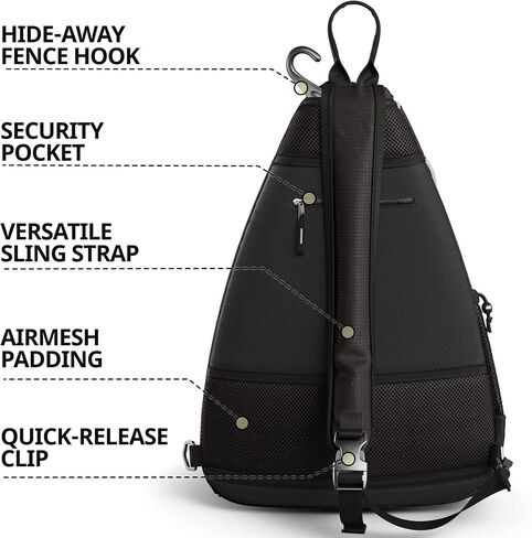 حقيبة Athletico Sling - حقيبة ظهر طويلة تمر بالجسم لكرة البيسبول والتنس وكرة المضرب والسفر للرجال والنساء in Kuwait