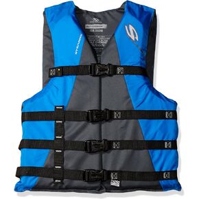 سترة نجاة Stearns Adult Watersport Classic Series، سترة نجاة من النوع III معتمدة من USCG للبالغين، رائعة لركوب القوارب وصيد الأسماك والأنابيب والرياضات المائية الأخرى، خيارات قياسية وكبيرة الحجم in Kuwait