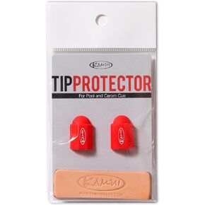 KAMUI Billiard Cue Tip Protector 2-Pack Leather Burnisher