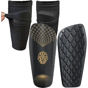 Soccer Shin Guards for Kids Youth with Avoid Slip Out Insert Pocket Calf Sleeves, Soccer Shin Pads Protection Gear for 3-15 Years Old Boys Girls