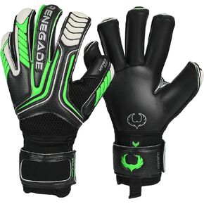 قفازات حارس مرمى Renegade GK Vulcan مع Microbe-Guard (مقاسات 6-11، 4 أنماط، المستوى 3) حافظة أصابع Pro-Tek وقبضة Hyper 3.5+3 مم | قفاز حارس مرمى ممتاز للعب العالي | مقرها في الولايات المتحدة الأمريكية