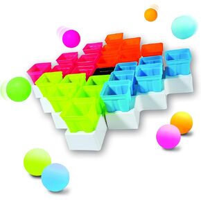ألعاب Franklin Sports Battle Buckets Pong - ألعاب Ping Pong سريعة الوتيرة لأربعة لاعبين - ممتعة للأطفال والعائلات - إنها لعبة مهارات واستراتيجية وتغيير وهي لعبة مسببة للإدمان!