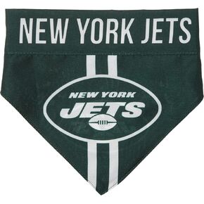 Littlearth NFL باندانا للحيوانات الأليفة ذات وجهين للبالغين من الجنسين مع رسومات الفريق على كل جانب