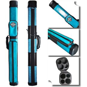 BY SPORTS 2x2 Hard cue case Square Pool Cue Billiard Stick Carrying Case