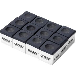 GSE Games & Sports Expert 12-Pack of Billiard/Pool Cue Chalks, Billiard Pool Table Accessories for Home/Tournament Use (6 Colors Available)