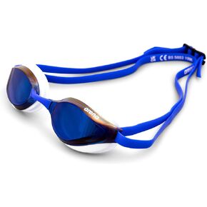 Arena Unisex Python Racing Swim Goggles for Men and Women Anti-Fog No Leak Max Comfort Dual Strap, Mirror/Non-Mirror Lens in Kuwait